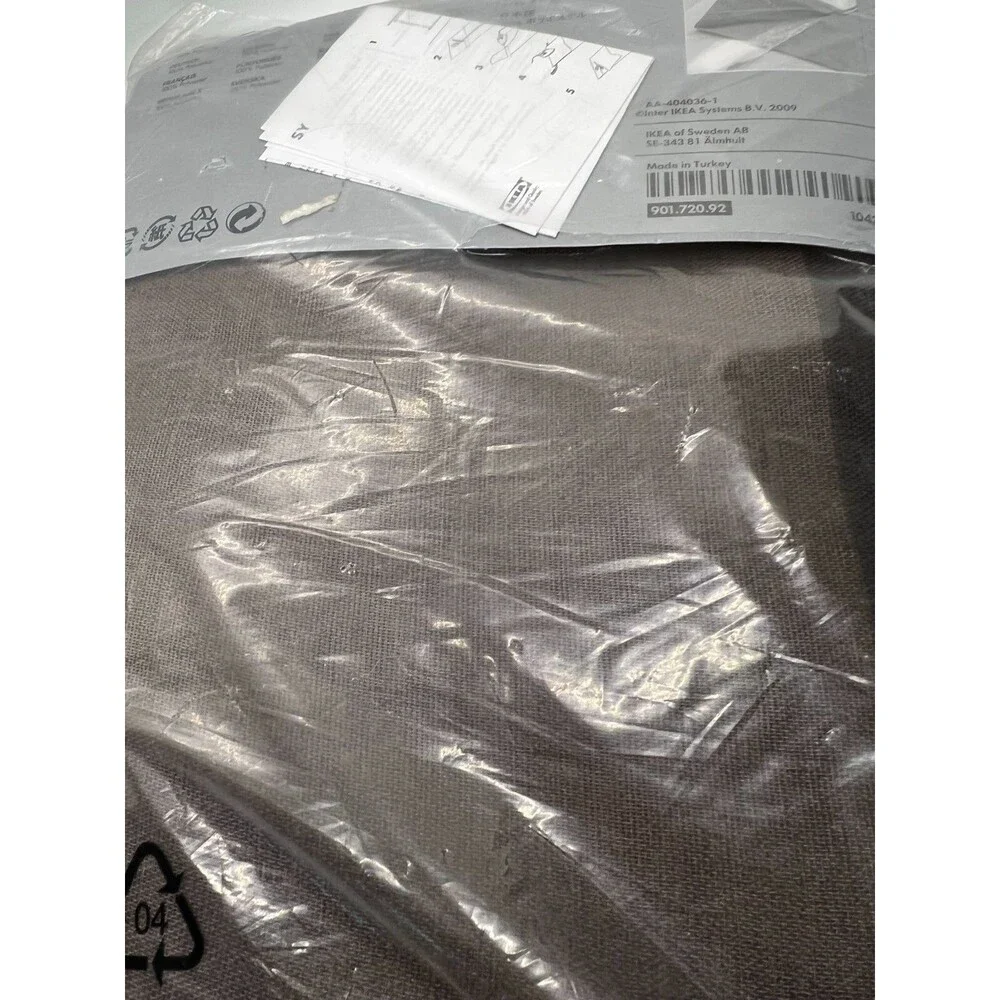 IKEA Brown black green 2 Curtain Panel 57x98